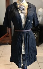 IKKS RAVISSANTE Veste /kimono Asymétrique À Capuche Noire Et Dorée