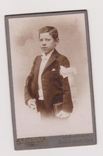 Photo ancienne 🎞️ garçon communion Boulogne-sur-Mer CDV vers 1900 ✝️