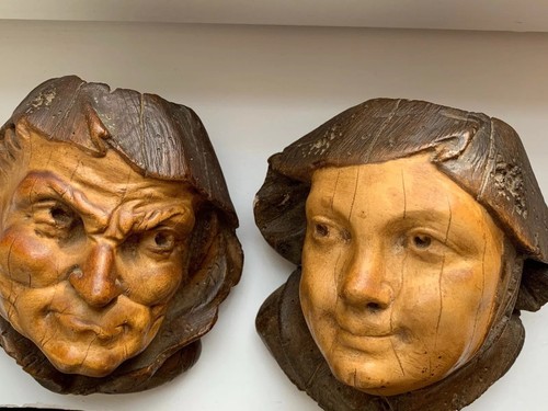 Couple pot tabac bustes en - pot,