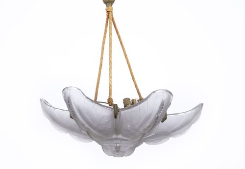 Lustre suspension art déco - lustre,