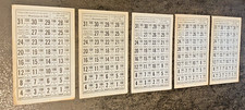 Lot de 5 Ticket de