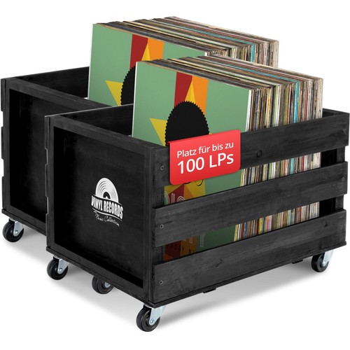 Rangement vinyles caisse - rangement,