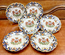 6 ANTIQUE DESSERT PLATES