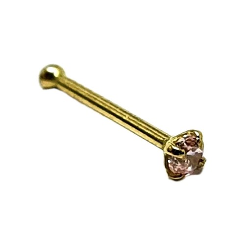 Piercing nez topaze rose - or,
