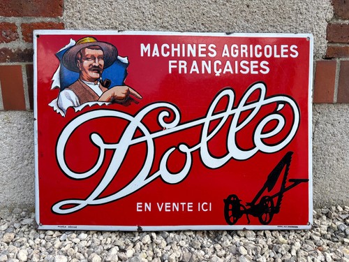 Plaque émaillée agricole - émaillée,