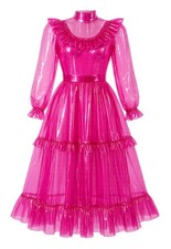 FRILLY LONG SISSY MAID DRESS