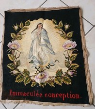 canevas fini La Verge Marie 55x45cm