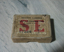 Ancienne Boite Société Lumière Plaques gélatino bromure d'argent
