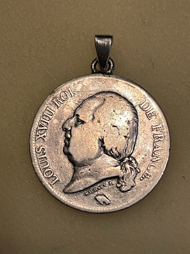 Pièce argent louis xviii 5 - pièce,