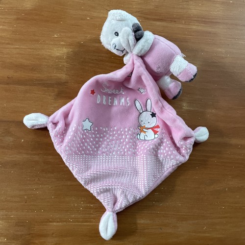 Doudou ours blanc gris mots - doudou,
