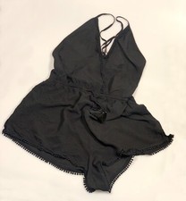 Victoria's Secret Romper Noir Eté Plage bretelles viscose