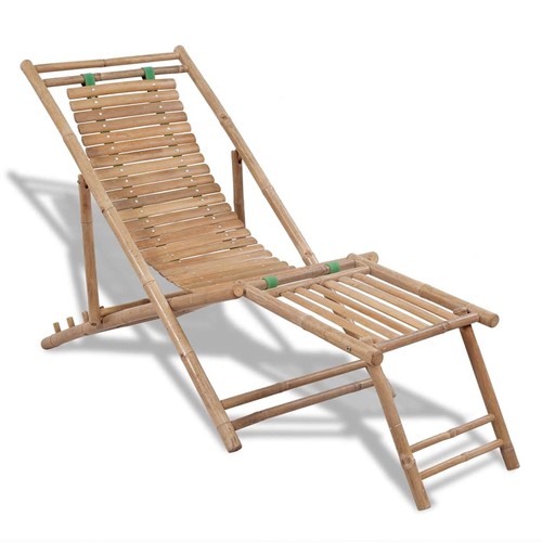 Chaise terasse bambou - terasse, en