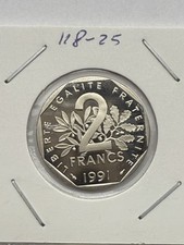 2 FRANCS SEMEUSE 1991 BE BELLE EPREUVE 6232 Ex. FRANCE / UNC ISSUE DU COFFRET