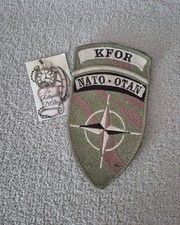 écusson / insigne tissu velcro KFOR NATO-OTAN force Kosovo