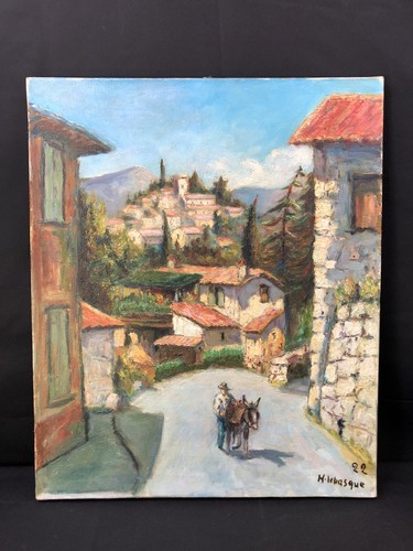 Huile sur toile - -, scène