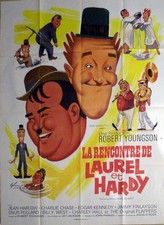 FURTHER PERILS OF LAUREL AND HARDY / HAT - ORIGINAL LARGE FRENCH MOVIE POSTER