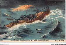 AIPP7-0764 - BATEAU - CANOT DE SAUVETAGE EN PERIL