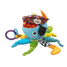 LAMAZE TOMY Doudou peluche d’activités bébé pieuvre calamar à suspendre