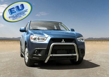 Pare Buffle Protection Avant Pour Mitsubishi ASX 2010-2016 Homologue Inox Ø 60mm