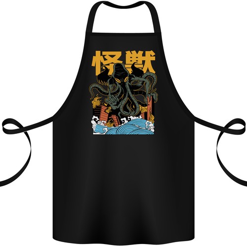 Tablier coton cthulhu - tablier,