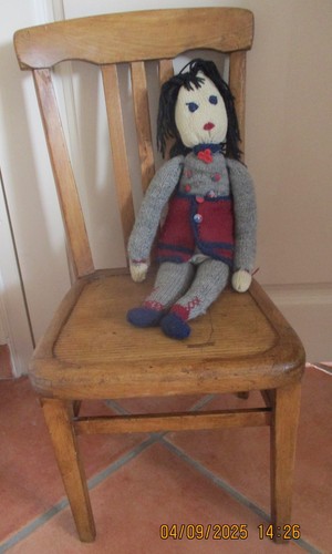 Ancienne chaise enfant bois - chaise,