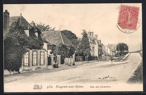 Cpa nogent sur seine rue - rue, des