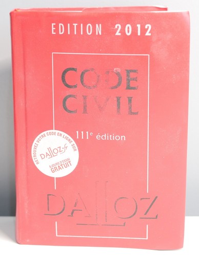 Livre code civil - livre, 111e