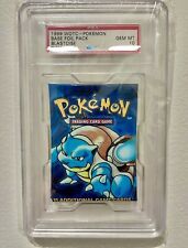 1999 WOTC ENGLISH Pokémon Base Set Foil Booster Pack Blastoise PSA 10 GEM MT