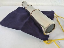 Telescope longue vue en laiton finition chromé neuf longueur 15cm