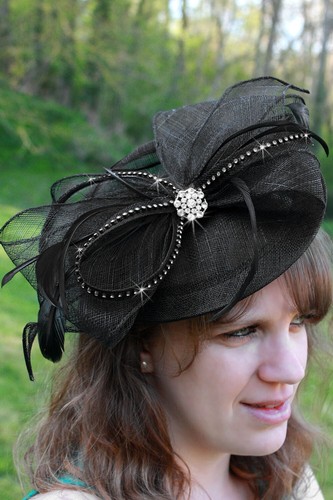 Chapeau bibi mariage noeud - chapeau,