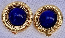 Boucles Oreilles Clip Signé GUY LAROCHE  Paris - VINTAGE 1980