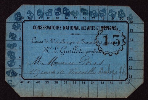 Carte entrée conservatoire - carte,