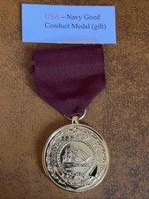 USA Médaille Navy Good Conduct Vietnam Guerre Du Golfe