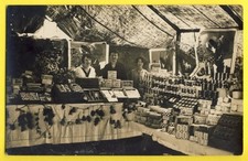 cpa France CARTE PHOTO Vendeuses Etal COMMERCE ALIMENTATION Stand EPICERIE