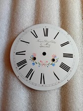 Horloge Comtoise Superbe cadran fleuri François Désiré Odobez  french clock UHR