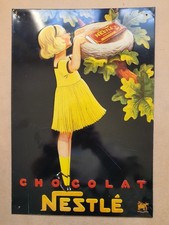 Tôle peinte  CHOCOLAT NESTLE