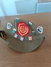 RUSSIAN USSR SOVIET UNION VINTAGE MILITARY Broches Militaires Casquette Ancienne