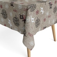 Nappe En Jacquard En Coton Enduit FROZEN Noël Scandinave