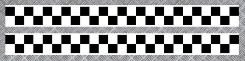 Bandes damiers filet - x,