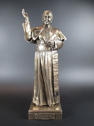 Statuette bronze pape - en,