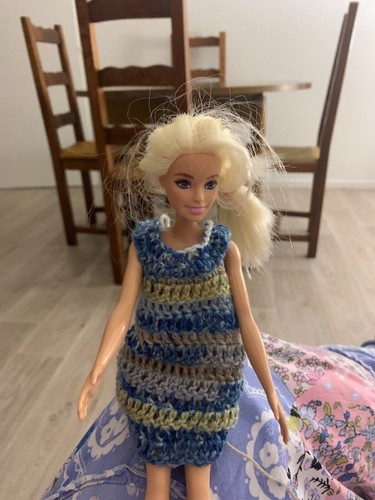 Robe crochet pour barbie - en,