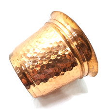 Ancien Cache Pot Martelé En