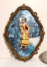 tableau cadre doré ancien