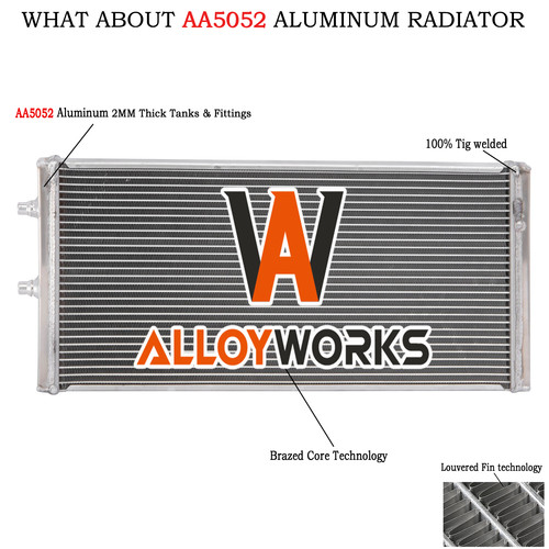 Aluminium radiateur pour bmw - aluminium,