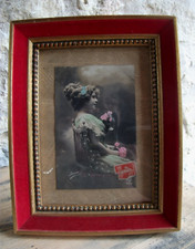 Cadre ancien en bois doré +