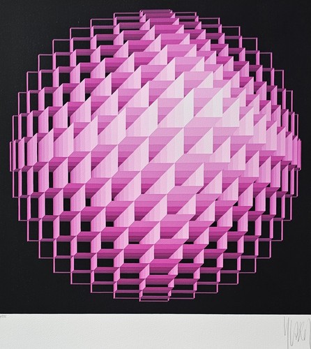 Yvaral sphère violet rose - sphère,