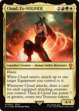 Magic MTG - Cloud, ex-SOLDAT - Commander Final Fantasy - MINT/NMINT - FR - FOIL
