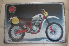 plaque publicitaire moto