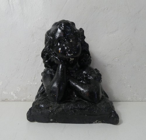 Ancien buste enfant plâtre - ancien, en