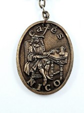 PORTE-CLES - CAFÉS NICO - SOLIMAN AGA - Numéroté, Gravure Métal VINTAGE 1960s -